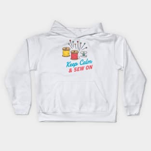 Keep Calm & Sew On Kids Hoodie